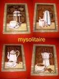  Blechschilder Kaffee für Küche 4er Set Schilder Bilder 