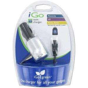 iGo iGo Car Charger Kit For LG, Nokia, Motorola And Sanyo   Mini USB 