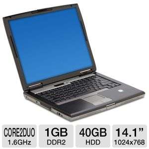 Dell D520 Refurbished Notebook PC   Intel Core 2 Duo T2300 1.6GHz, 1GB 
