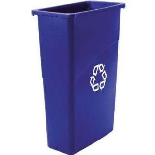  23 gal. SlimJim Recycling Container with Venting Channels, Blue