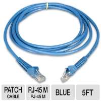 Tripp Lite N201 005 BL Cat6 Snagless Molded Patch Cable   5ft, Blue