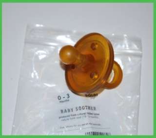 NIP Goldi Sauger Natural Rubber Latex Soother Molded One Piece 