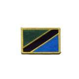 Aufnäher Patch Flagge Tansania   8 x 6 cm