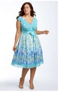 Adrianna Papell Summer Flower Dress 22 W  