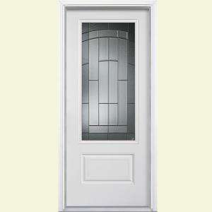 Masonite Croxley 36 in. x 80 in. White Prehung Left Hand Inswing 