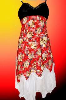 verspieltes Indian Spirit Gipsy Hippie Zipfel Kleid NEU  