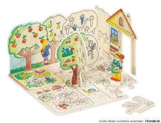 3D Puzzle   Mein Garten, 22 tlg.   58667 z. Anmalen  