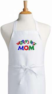 Worlds Best Mom Apron   A Great Mothers Day Gift  