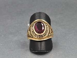 COLLEGE RING 10k GOLD Wilkes Central High School 1953  