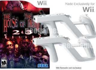 Wii House of The Dead 2 & 3 Return +2x Zapper Guns  