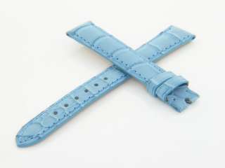 Genuine Chopard 14mm Powder Blue Crocodile Watch Band Strap  