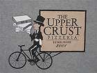 the upper crust pizzeria bicycle pizza delivery gray t shirt
