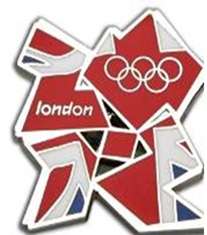 London 2012 Olympic Games Mini Union Jack Pin Badge  