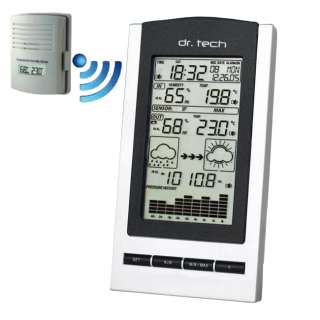 Dr. Tech Wireless Weather Station w/ Outdoor Temperature & Humidity 