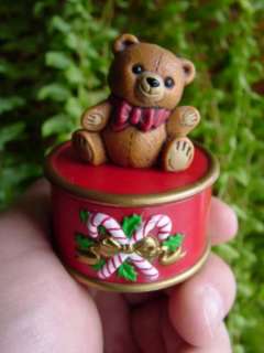 1982 TEDDY BEAR ON DRUM   Hallmark Merry Miniature  