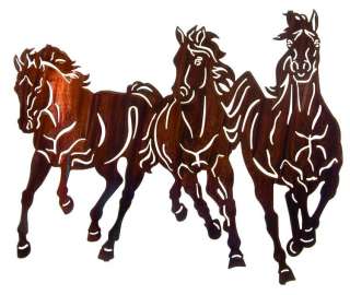 Free To Run Metal Wall Art Horse Equestrian Horse  