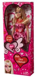 Barbie Holiday 2012 I LOVE VALENTINES Doll in Pink Dress w/ ring NIB 