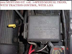 02 FORD MUSTANG FUSE BOX  