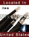 Pre Wired 12v 3mm Soft Warm White LEDs PreWired LED items in 