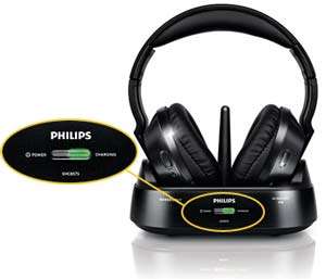 Philips SHC 8575 Funk Kopfhörer mit Ladeschale  Elektronik