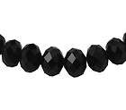more options 20 abacus crystal faceted glass beads black cyan