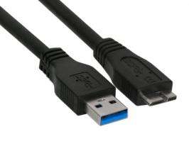 INLINE USB 3.0 Kabel A an Micro B schwarz 1m *NEU* 4043718153787 