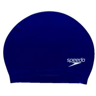 Speedo Elite Latex Swimming Swim Cap Hat LAT NAVY NEW  