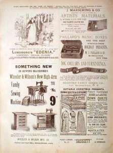 1887 Wheeler & Wilson New High Arm Family Sewing Machine Bridgeport 