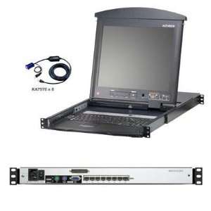  Selected 8 Port LCD KVM Kit By Aten Corp Electronics