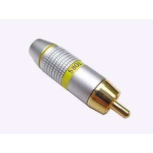  Gold RCA Plug for 5 7mm cable with Red Band Electronics