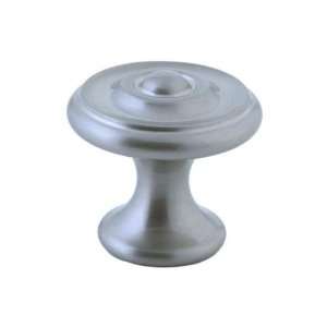  Cifial BE 1 Flat grooved cab knob  Satin Ni