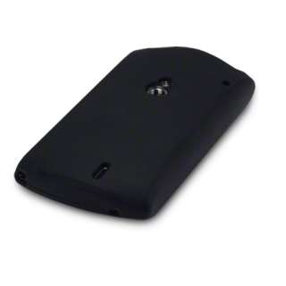 Black Silicone Case Cover For Sony Ericsson Xperia Neo  
