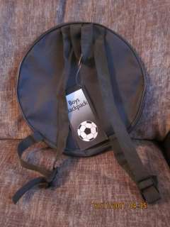 Kids Novetly Grey Football Round Shape Backpack / Rucksack / Bag 
