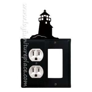 Wrought Iron Lighthouse Double Outlet/GFI Cover