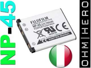 Carica Batteria 3in1 NP 45 x Fuji FujiFilm FinePix J20  