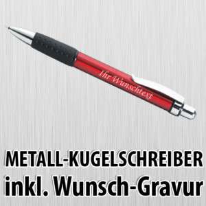 Metall Kugelschreiber mit Laser  Gravur Ihr Text / Name  