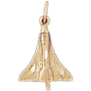   14K Gold Pendant Air Craft Inspired 0.6   Gram(s): CleverEve: Jewelry