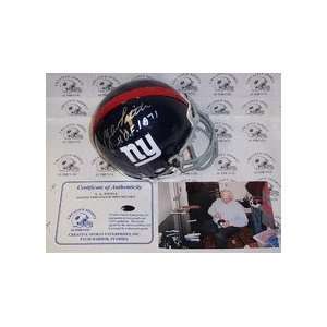  Y.A. Tittle Autographed New York Giants Authentic Mini 