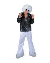 Mens Silver Stardust Disco Pants with Se Wholesale Price $15.90 In 