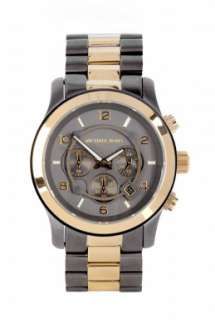 Michael Kors Watches  Large Black and Gold Watch by Michael Kors