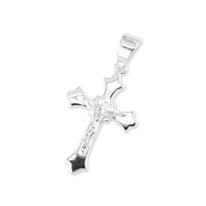    Sterling Silver Religious Jesus Crucifix Cross Pendant Jewelry