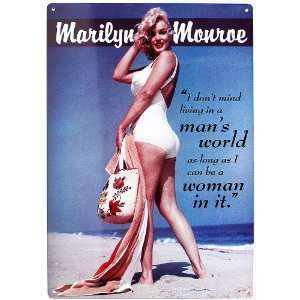  Tin Sign Marilyn Monroe A Mans World
