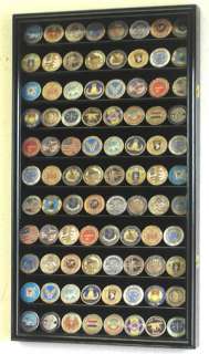 117 Casino Poker Chip Coin Cabinet Display Case Holder   LOCKABLE