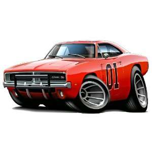 Dukes of Hazzard General Lee 1969 Dodge charger car Wall Graphic Decal 