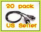 20 pack AC Power Cord 3 Prong Wire Cable US Style Plug