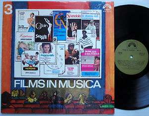 FILMS IN MUSICA VOL 3 Soundtrack LP Cinevox NEAR MINT  