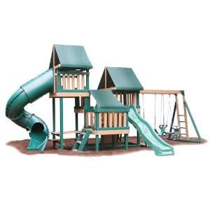  Monkey Playsystem Swing Set Green Package #4 Toys & Games