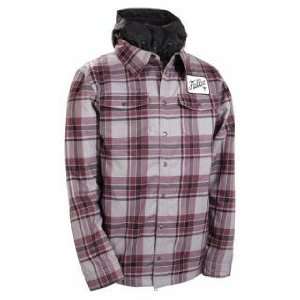686/ Fallen Limited Edition Flannel Mens Insulated Snowboard Jacket 