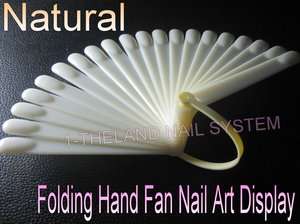   Fan Display For Acrylic UV Gel Polish Nail Art (Natural Colour)  
