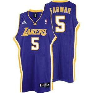 Jordan Farmar Jersey: adidas Purple Swingman #5 Los Angeles Lakers 